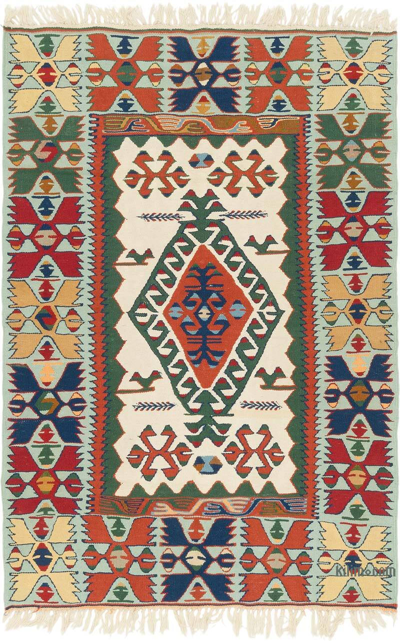 Yeni Kök Boya El Dokuma Kilim - 115 cm x 168 cm - K0080451