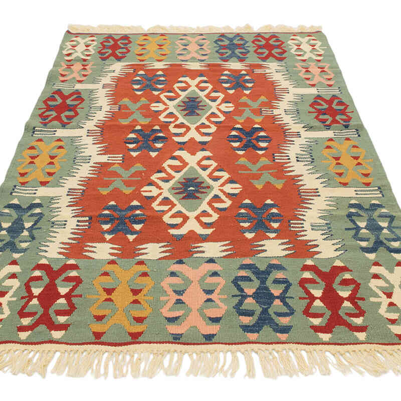 Yeni Kök Boya El Dokuma Kilim - 110 cm x 175 cm - K0080453