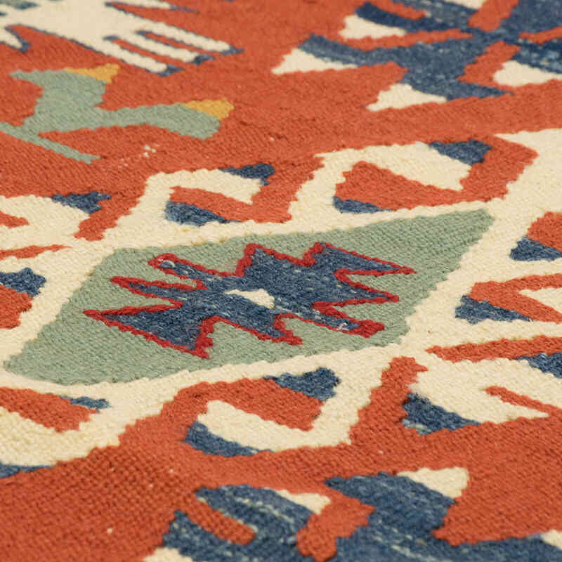 Yeni Kök Boya El Dokuma Kilim - 110 cm x 175 cm - K0080453