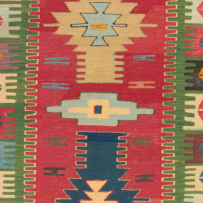 Yeni Kök Boya El Dokuma Kilim - 110 cm x 216 cm - K0080454