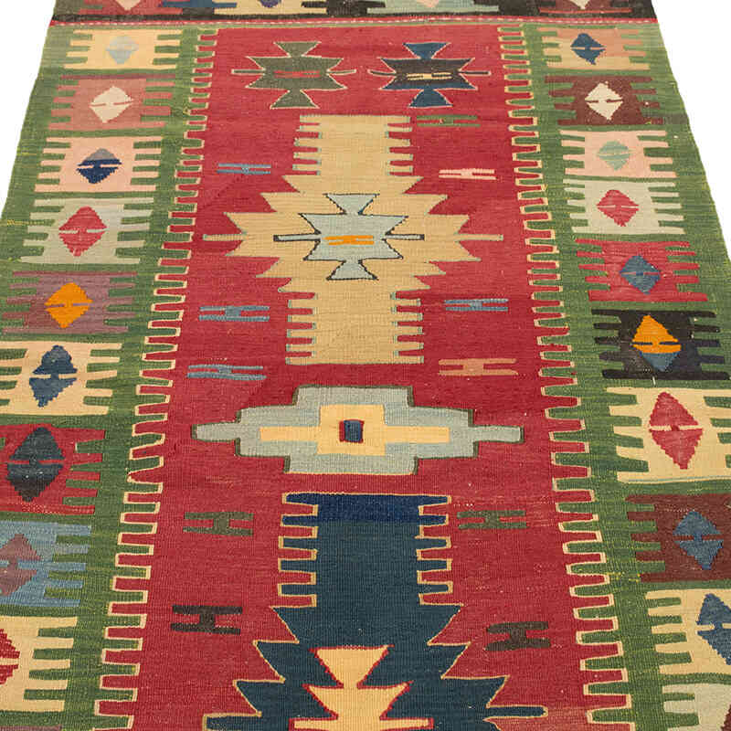 Yeni Kök Boya El Dokuma Kilim - 110 cm x 216 cm - K0080454