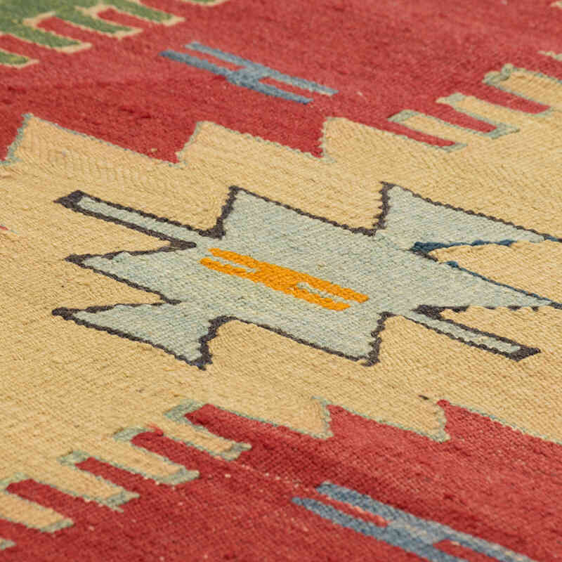 Yeni Kök Boya El Dokuma Kilim - 110 cm x 216 cm - K0080454