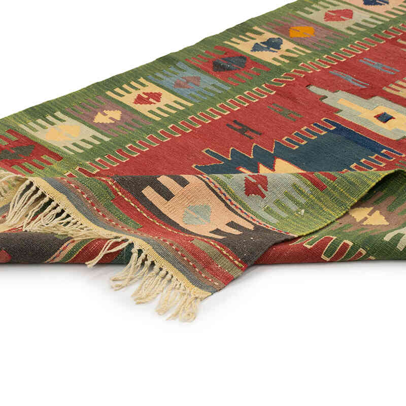 Yeni Kök Boya El Dokuma Kilim - 110 cm x 216 cm - K0080454