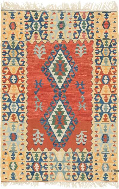 Yeni Kök Boya El Dokuma Kilim - 123 cm x 180 cm