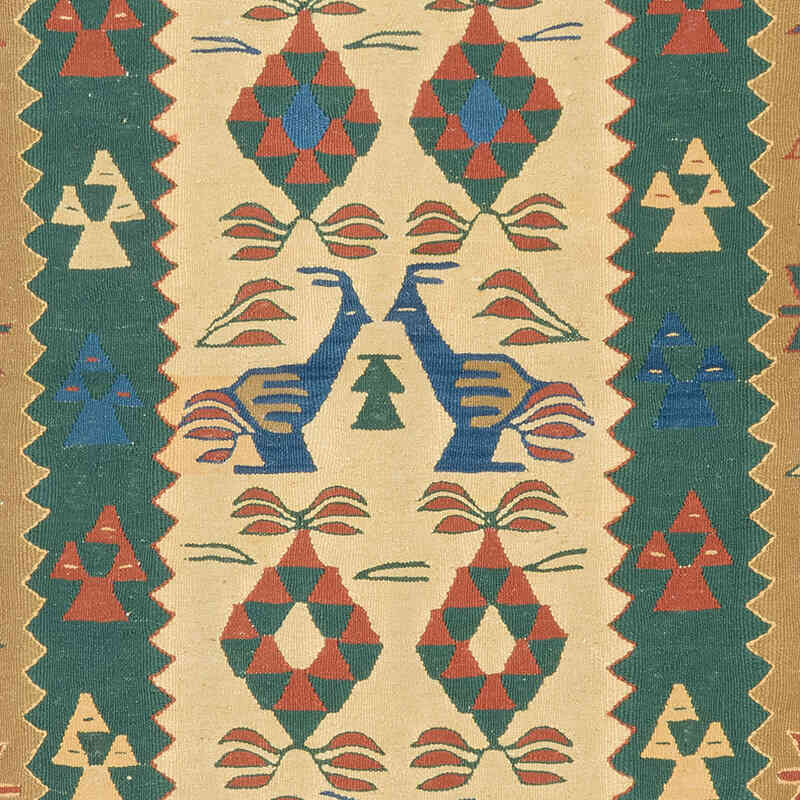 Yeni Kök Boya El Dokuma Kilim - 111 cm x 164 cm - K0080456