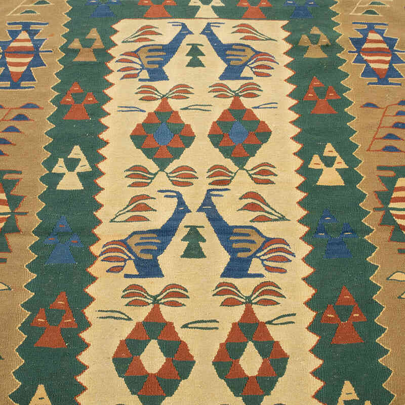 Yeni Kök Boya El Dokuma Kilim - 111 cm x 164 cm - K0080456