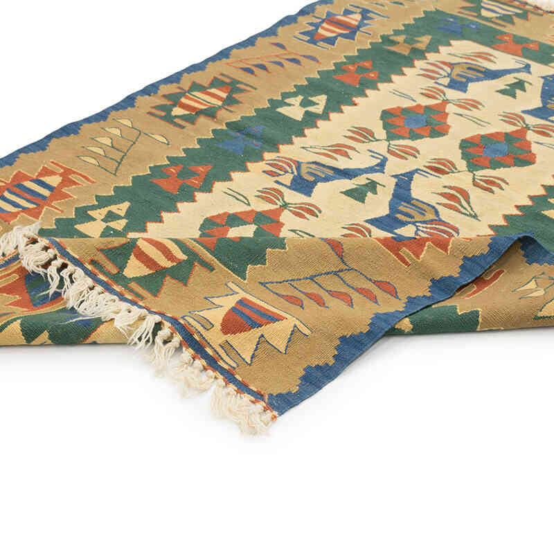 Yeni Kök Boya El Dokuma Kilim - 111 cm x 164 cm - K0080456