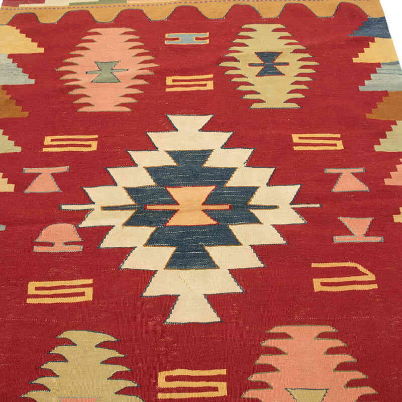 New Handwoven Turkish Kilim Rug - 3' 10" x 5' 11" (46" x 71") - K0080461