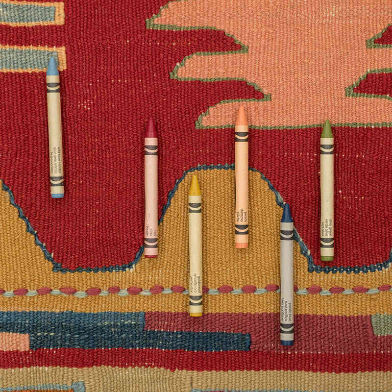 New Handwoven Turkish Kilim Rug - 3' 10" x 5' 11" (46" x 71") - K0080461