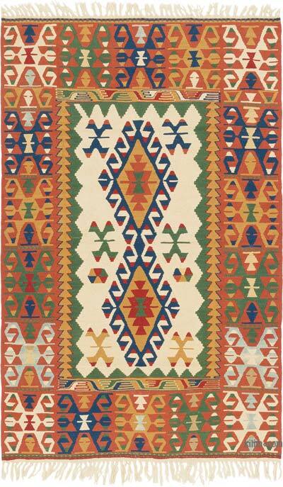 Yeni Kök Boya El Dokuma Kilim - 131 cm x 208 cm