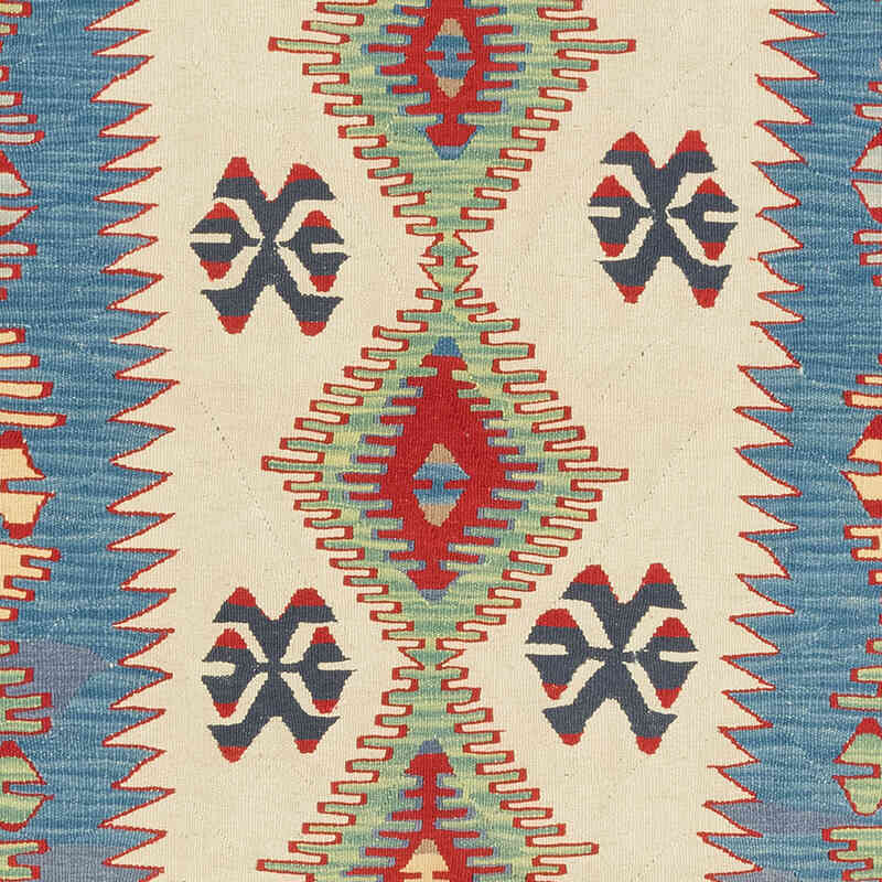 New Handwoven Turkish Kilim Rug - 4' 4" x 5' 11" (52" x 71") - K0080465