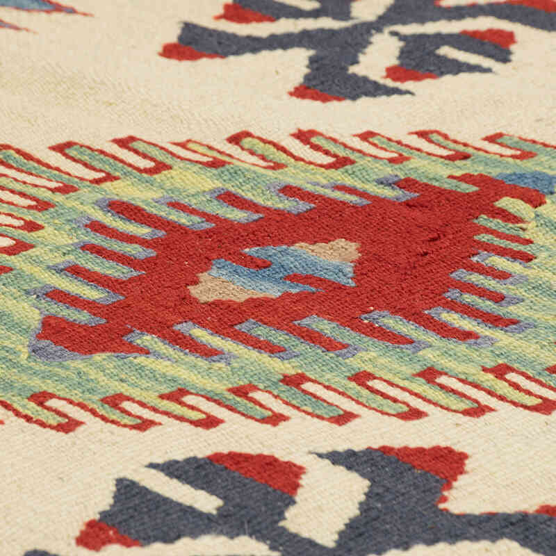New Handwoven Turkish Kilim Rug - 4' 4" x 5' 11" (52" x 71") - K0080465