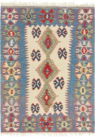 Yeni Kök Boya El Dokuma Kilim - 132 cm x 181 cm