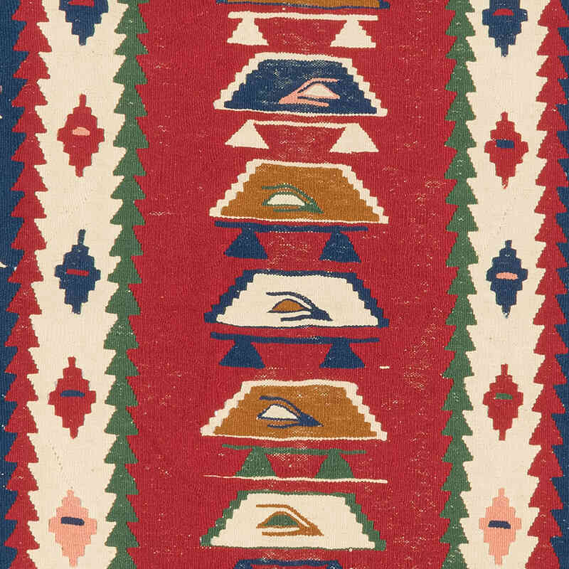 New Handwoven Turkish Kilim Rug - 3' 8" x 5' 5" (44" x 65") - K0080466