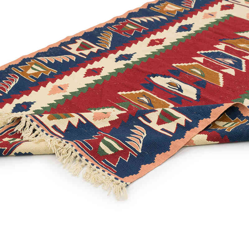 New Handwoven Turkish Kilim Rug - 3' 8" x 5' 5" (44" x 65") - K0080466