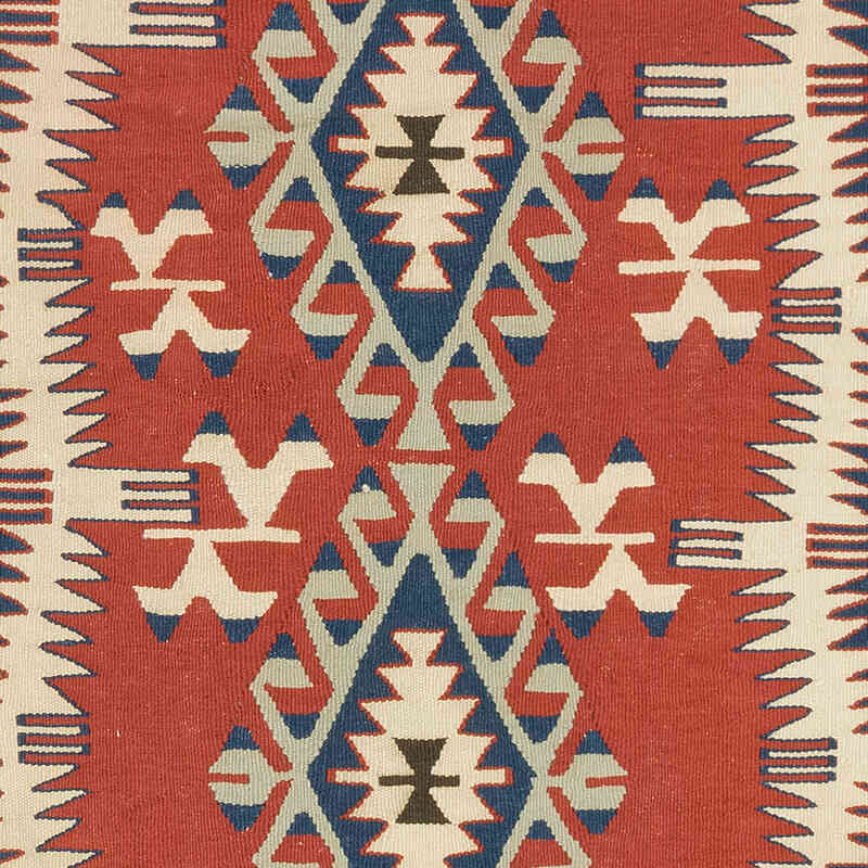 New Handwoven Turkish Kilim Rug - 3' 7" x 5' 1" (43" x 61") - K0080468