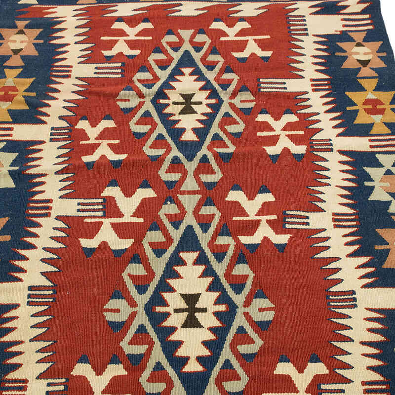 New Handwoven Turkish Kilim Rug - 3' 7" x 5' 1" (43" x 61") - K0080468