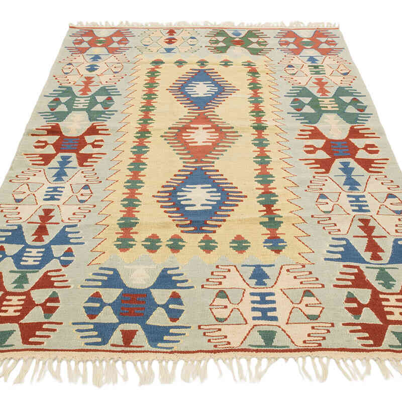 Yeni Kök Boya El Dokuma Kilim - 120 cm x 178 cm - K0080471