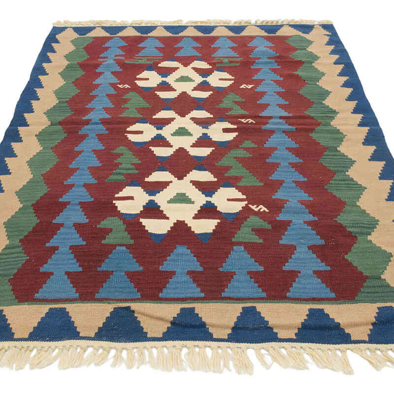 Nueva Alfombra Turca Kilim - 125 cm x 166 cm - K0080473