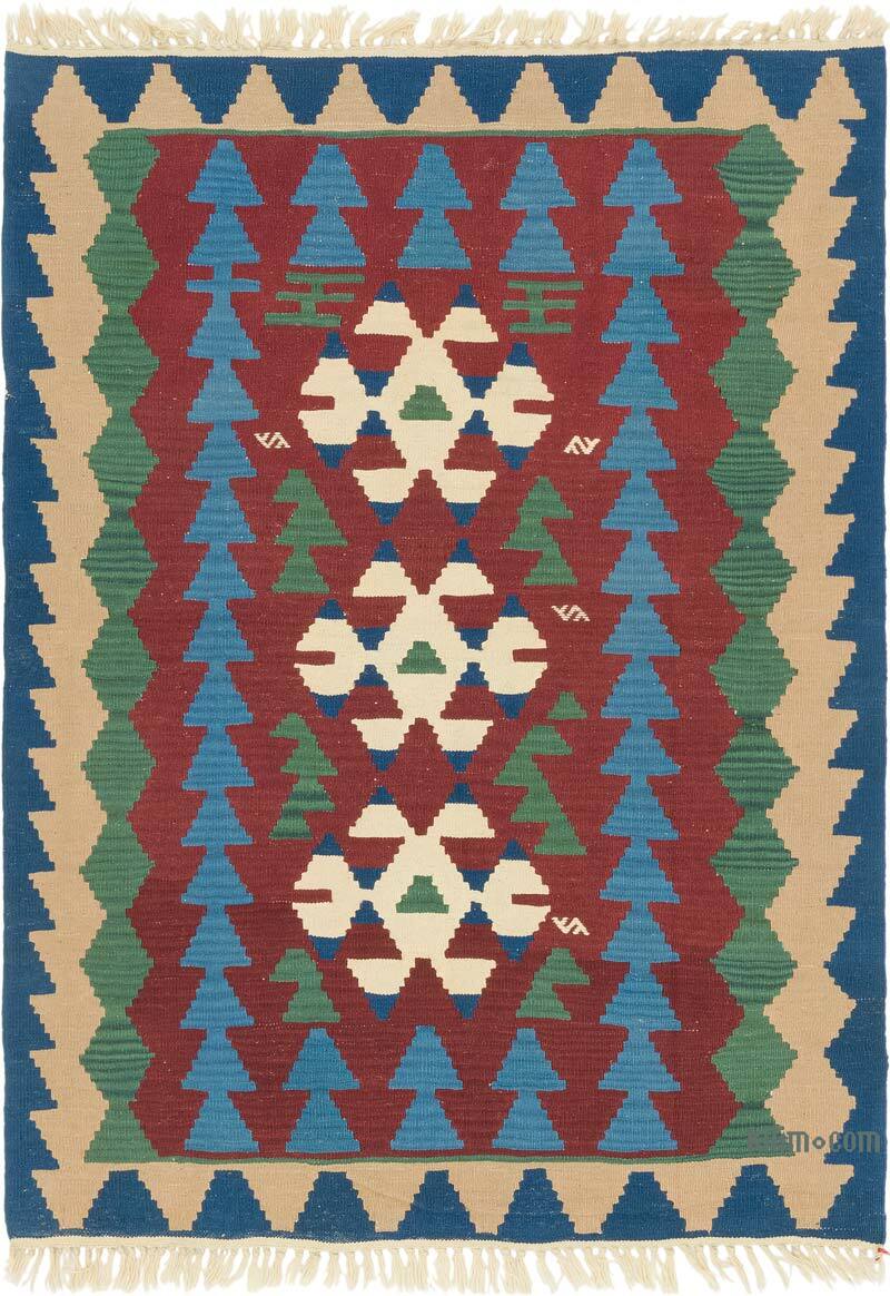 Nueva Alfombra Turca Kilim - 125 cm x 166 cm - K0080473
