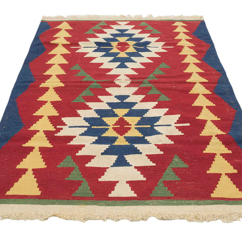 Nueva Alfombra Turca Kilim - 114 cm x 176 cm - K0080476