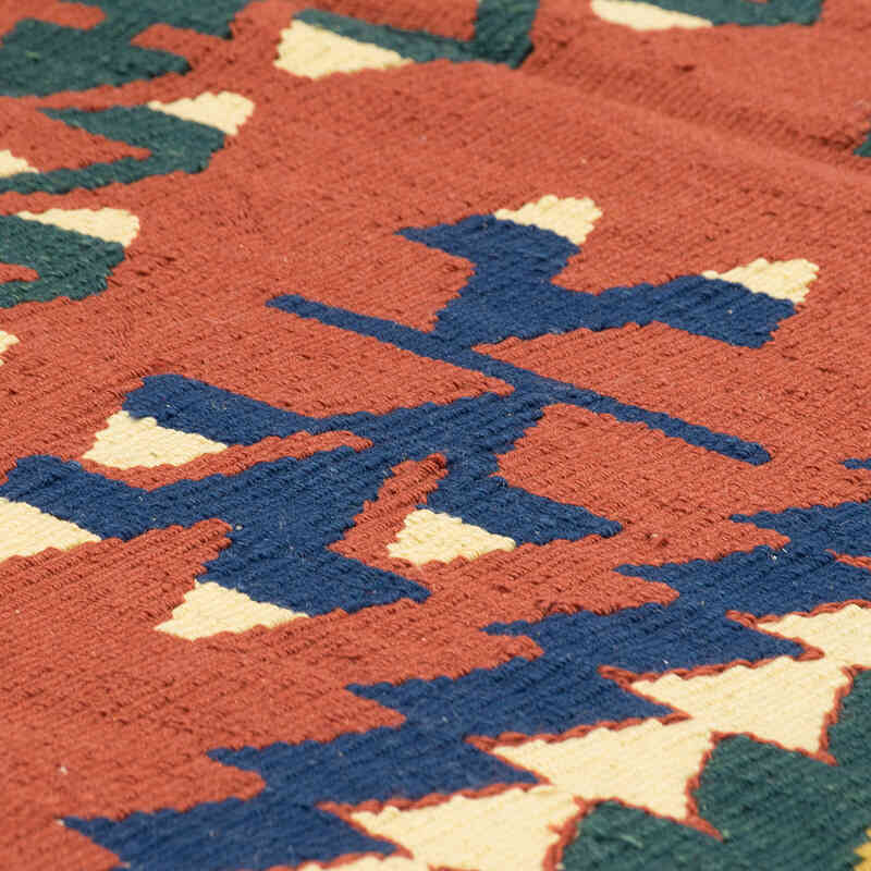 New Handwoven Turkish Kilim Rug - 4'  x 6' 4" (48" x 76") - K0080477