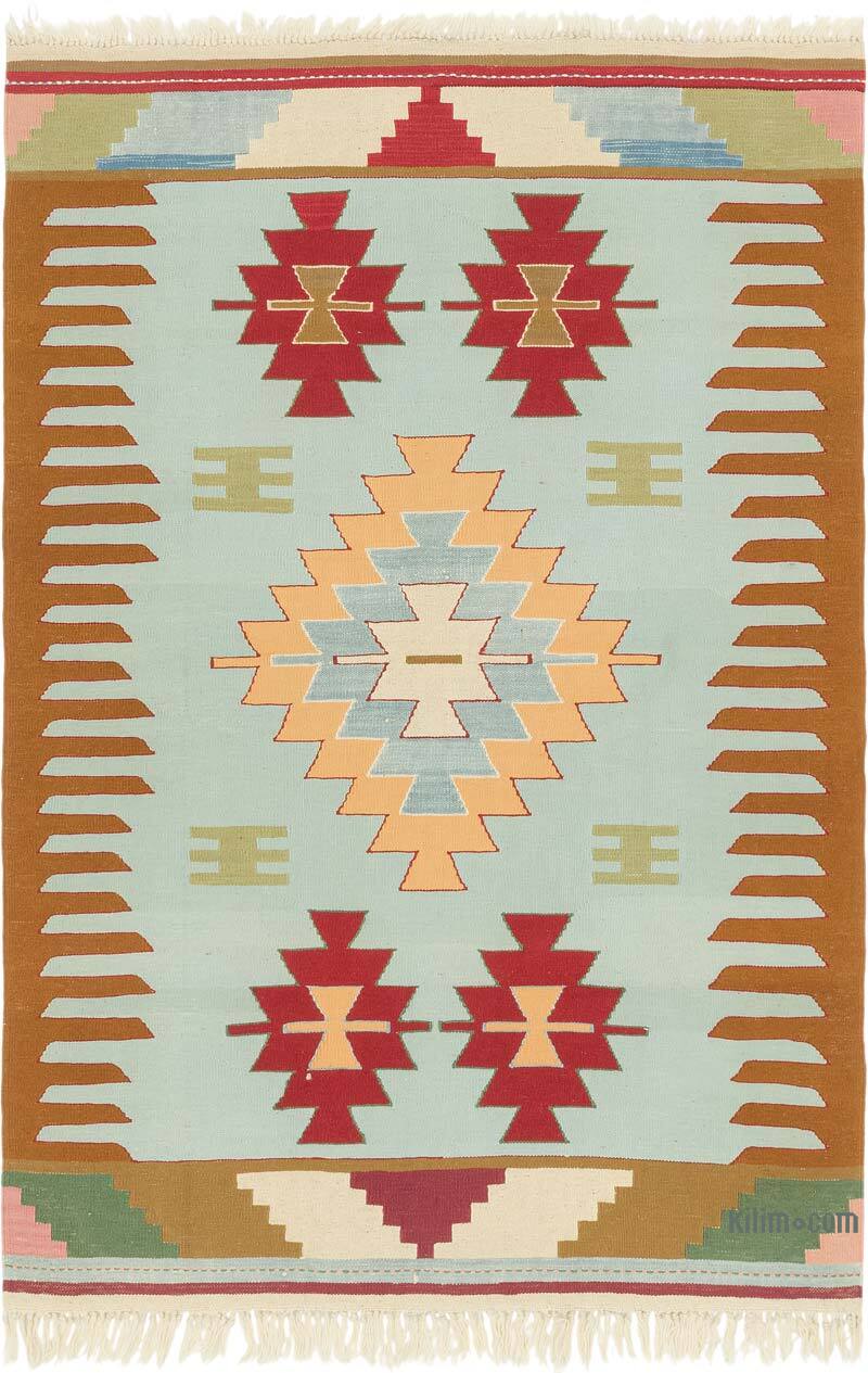 Yeni Kök Boya El Dokuma Kilim - 119 cm x 174 cm - K0080478