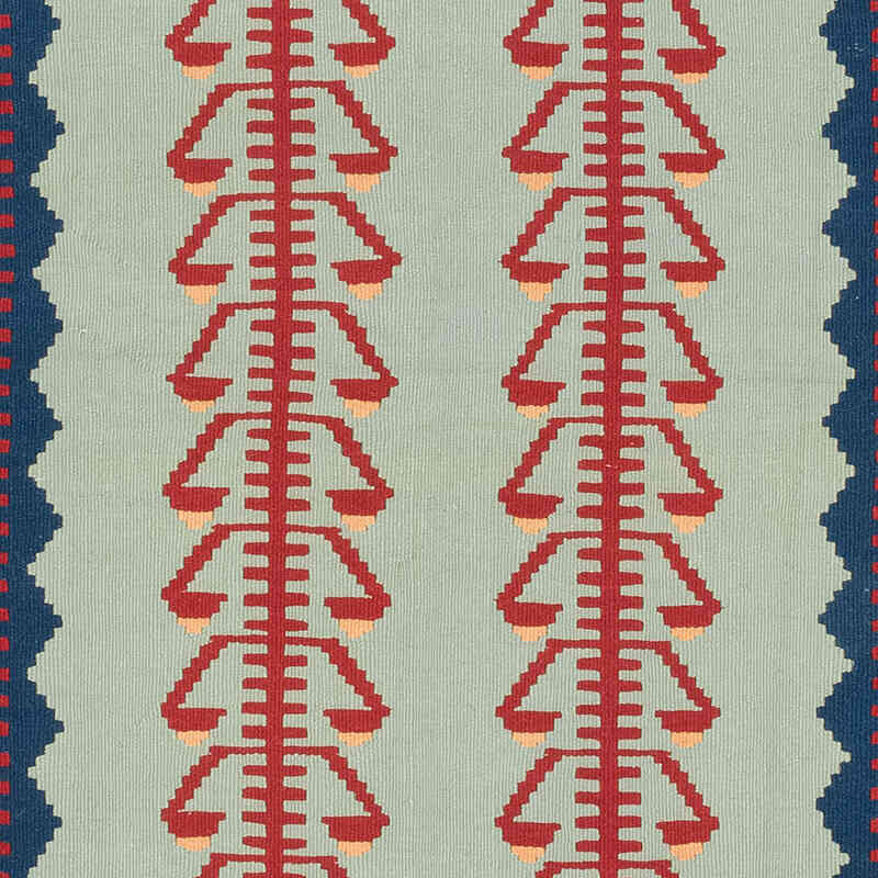 New Handwoven Turkish Kilim Rug - 4'  x 5' 11" (48" x 71") - K0080480