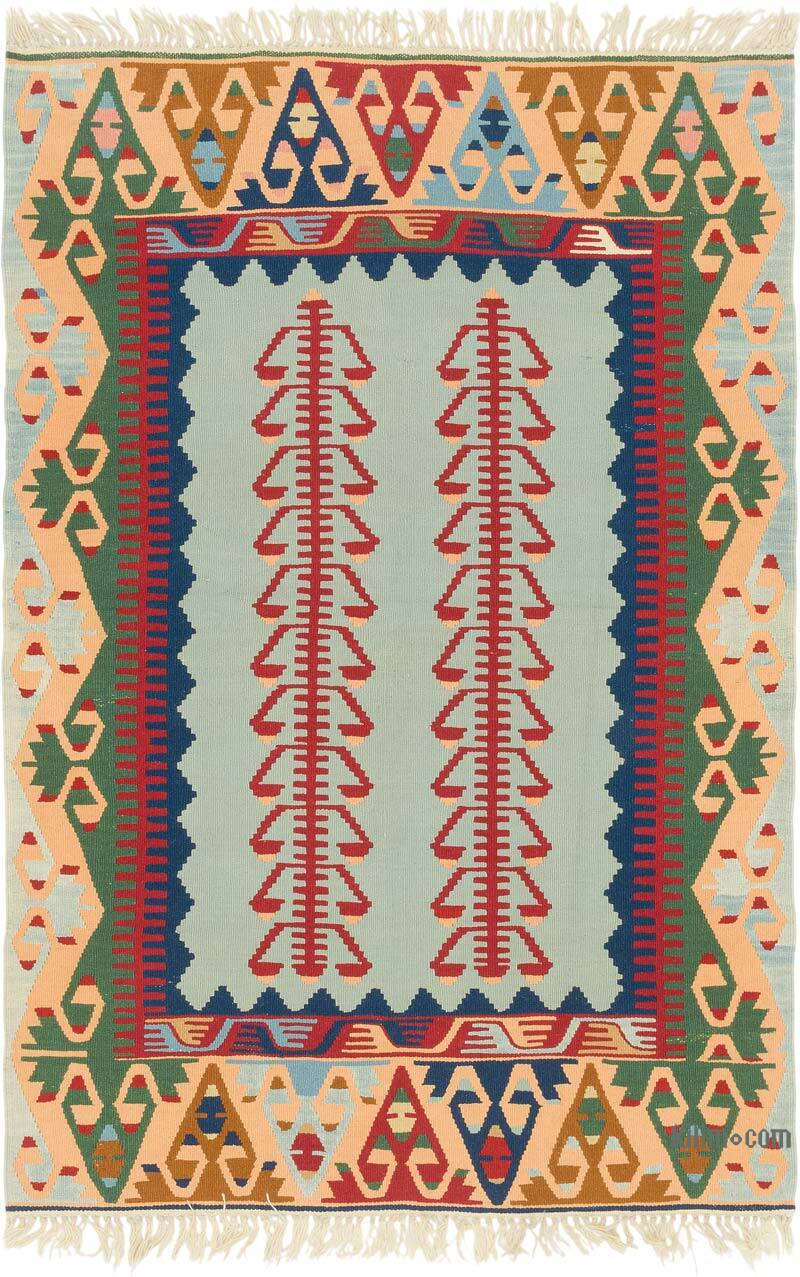 New Handwoven Turkish Kilim Rug - 4'  x 5' 11" (48" x 71") - K0080480