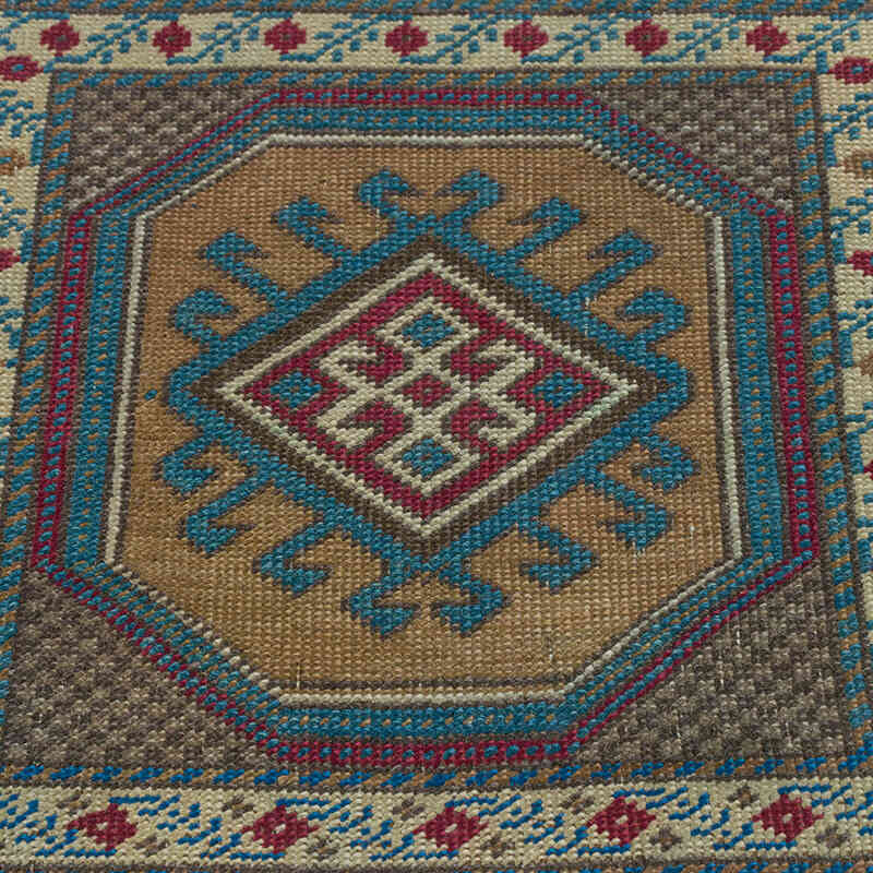 Vintage Turkish Hand-Knotted Rug - 1' 8" x 1' 7" (20" x 19") - K0080482