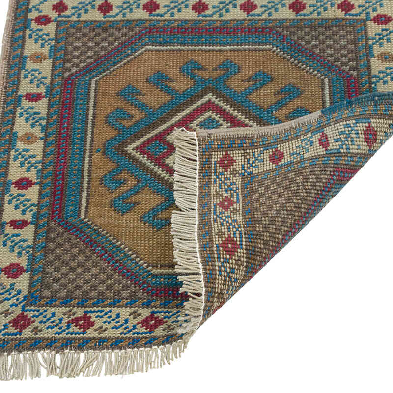 Vintage Turkish Hand-Knotted Rug - 1' 8" x 1' 7" (20" x 19") - K0080482