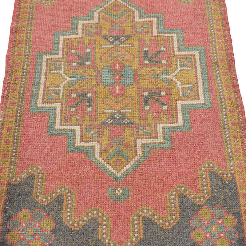 El Dokuma Vintage Halı - 53 cm x 94 cm - K0080483