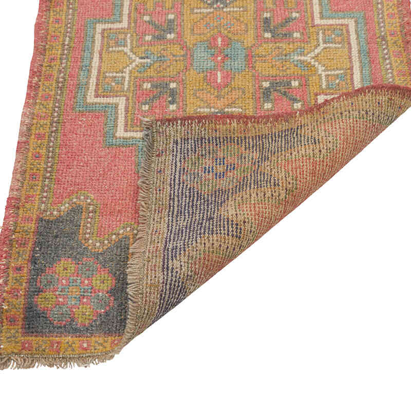 El Dokuma Vintage Halı - 53 cm x 94 cm - K0080483