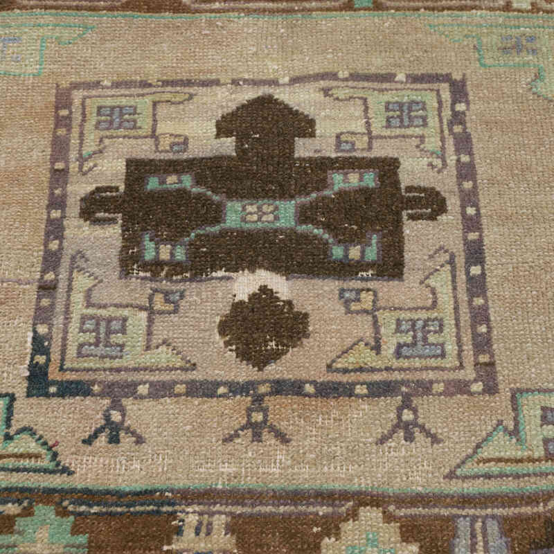 Alfombra Vintage Turca Anudada a Mano - 73 cm x 64 cm - K0080490