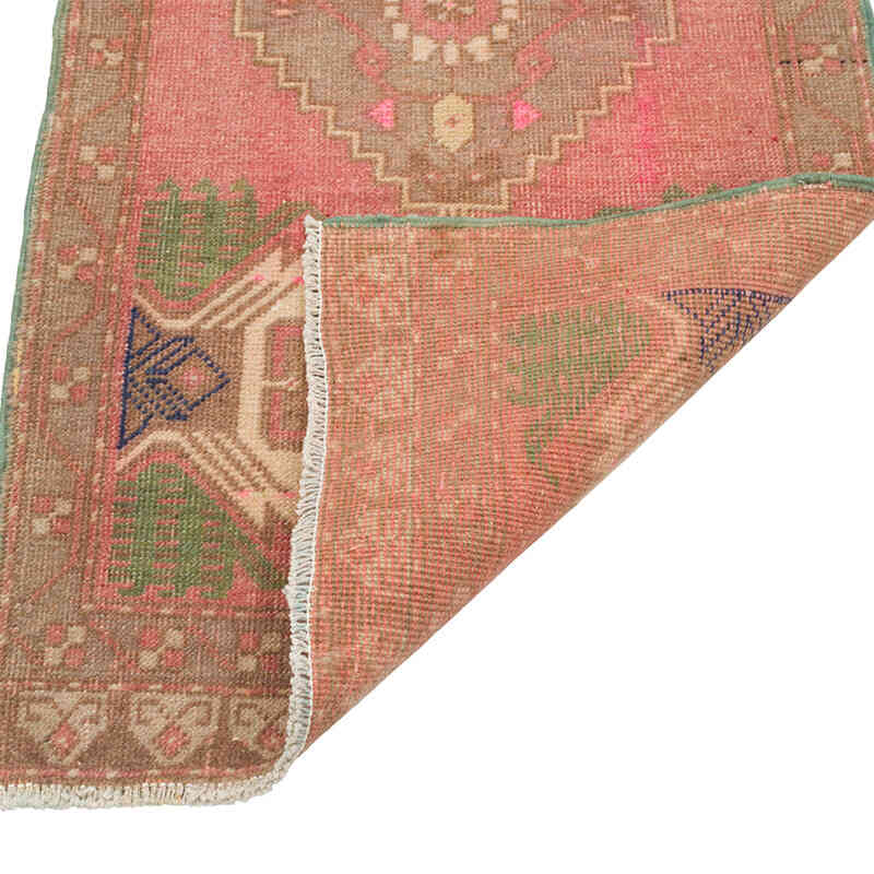 Alfombra Vintage Turca Anudada a Mano - 56 cm x 107 cm - K0080497