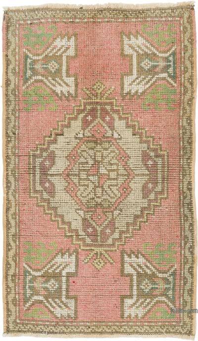 Alfombra Vintage Turca Anudada a Mano - 56 cm x 93 cm