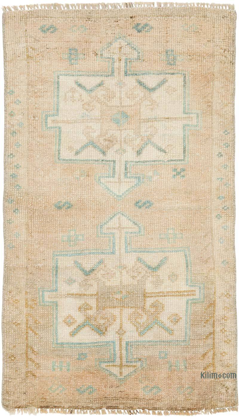 El Dokuma Vintage Halı - 49 cm x 85 cm - K0080499