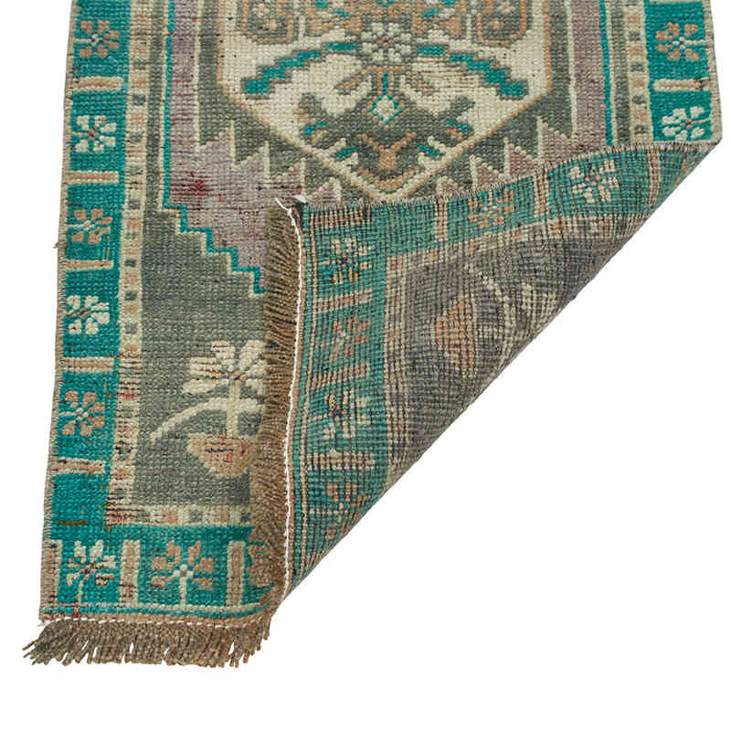 Vintage Turkish Hand-Knotted Rug - 1' 7" x 2' 10" (19" x 34") - K0080500
