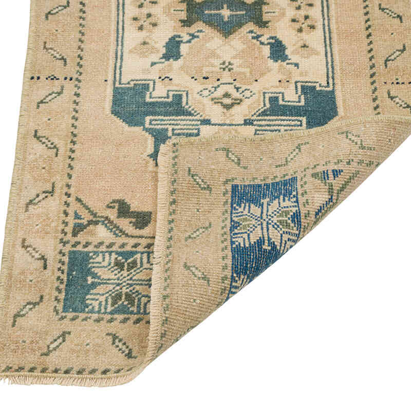 Vintage Turkish Hand-Knotted Rug - 1' 7" x 3' 2" (19" x 38") - K0080501