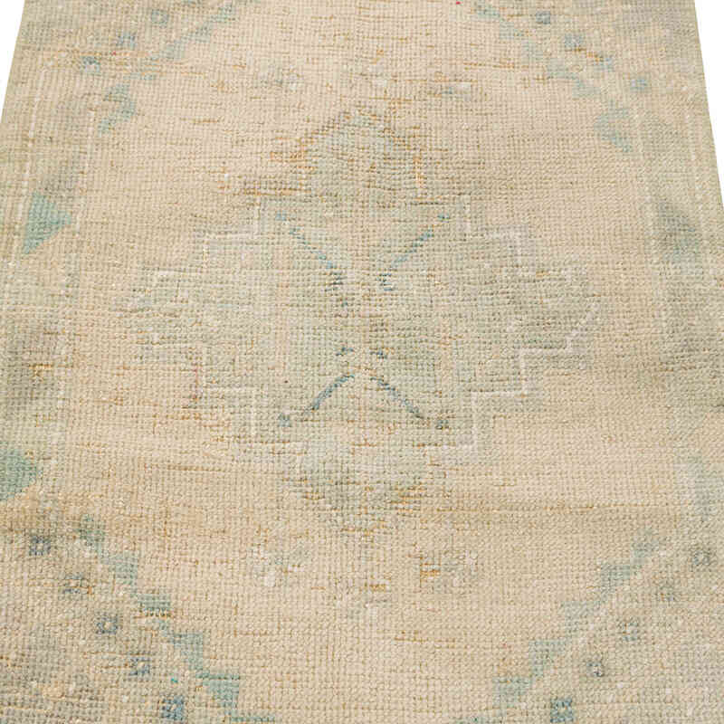 Alfombra Vintage Turca Anudada a Mano - 54 cm x 104 cm - K0080502