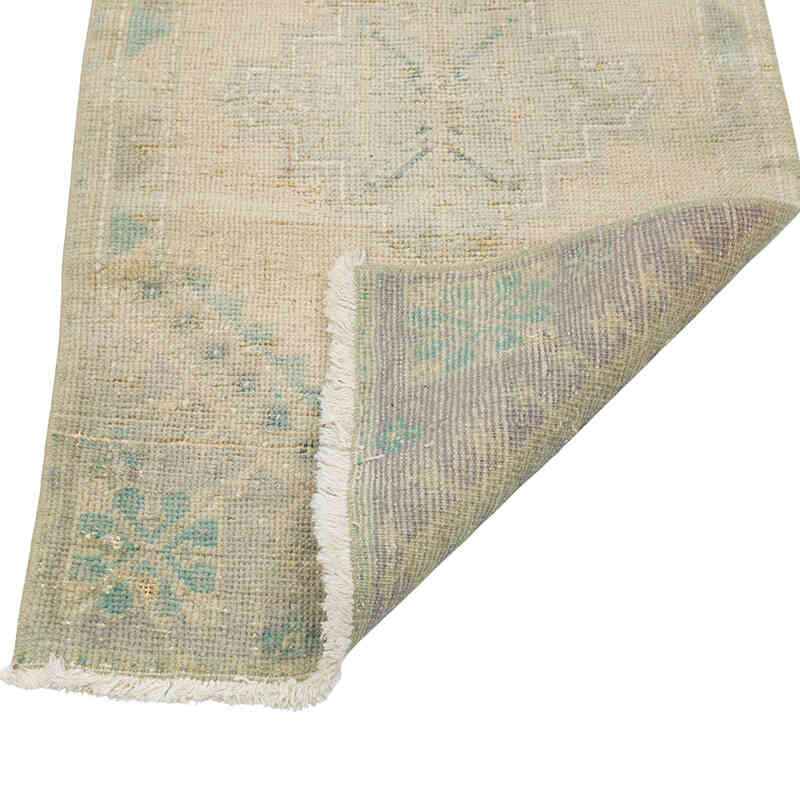 Alfombra Vintage Turca Anudada a Mano - 54 cm x 104 cm - K0080502