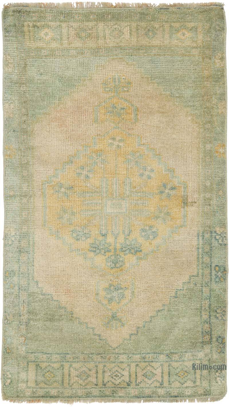 Alfombra Vintage Turca Anudada a Mano - 46 cm x 80 cm - K0080503