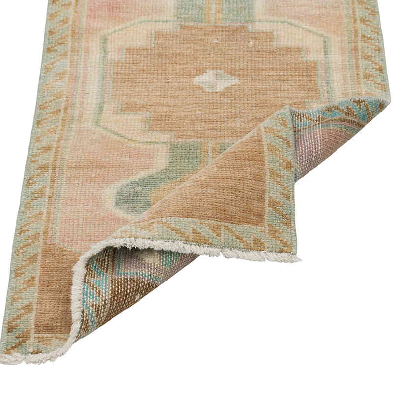 Vintage Turkish Hand-Knotted Rug - 1' 5" x 2' 11" (17" x 35") - K0080506