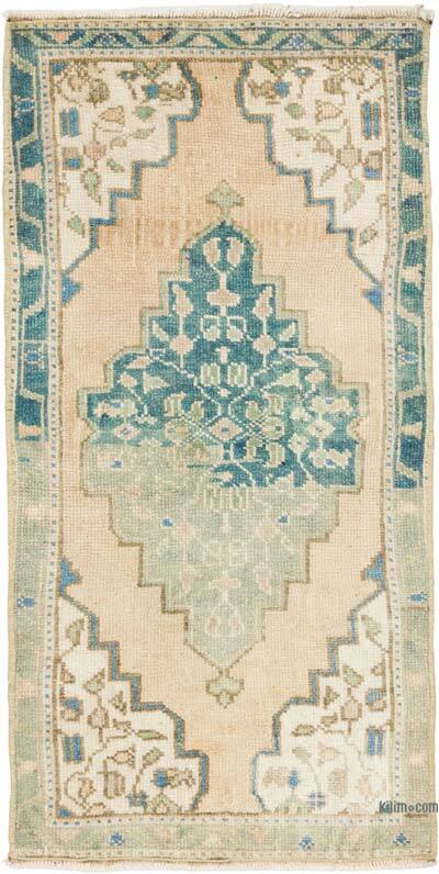 Alfombra Vintage Turca Anudada a Mano - 47 cm x 95 cm
