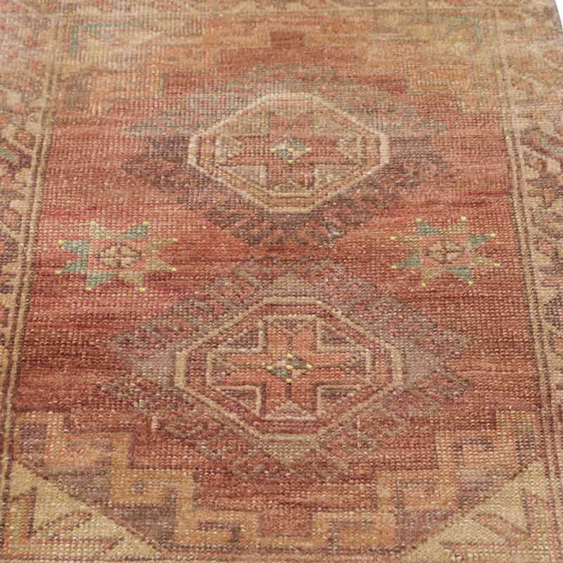 Alfombra Vintage Turca Anudada a Mano - 48 cm x 82 cm - K0080508