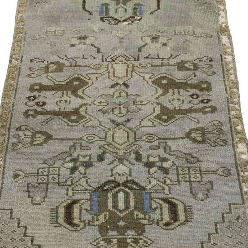 Alfombra Vintage Turca Anudada a Mano - 50 cm x 93 cm - K0080511