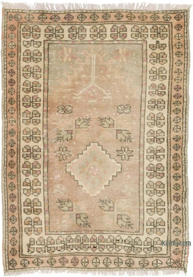 El Dokuma Vintage Halı - 70 cm x 98 cm - K0080513