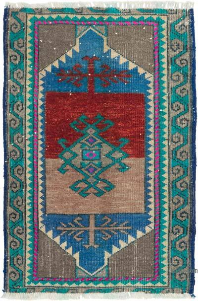 El Dokuma Vintage Halı - 50 cm x 72 cm