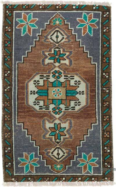 Vintage Turkish Hand-Knotted Rug - 1' 8" x 2' 7" (20" x 31")