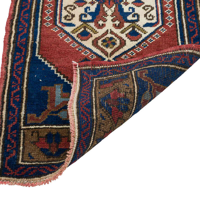 El Dokuma Vintage Halı - 52 cm x 112 cm - K0080517